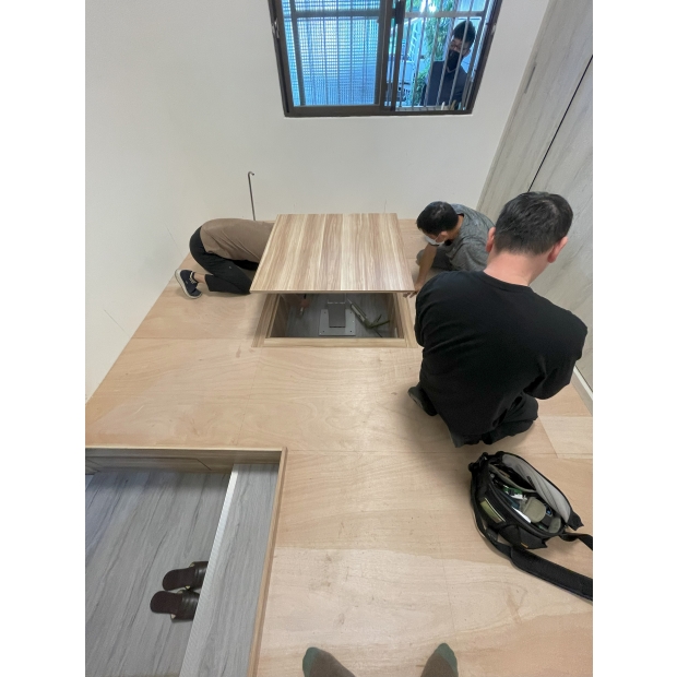 拆除/架高木地板/電動和室桌/壁櫥設計/榻榻米工程