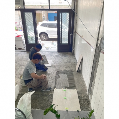 泥作磁磚工程/鋁門窗工程