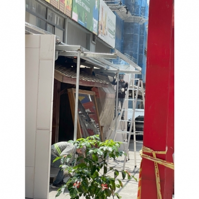 文化石/輕隔間/油漆/泥作磁磚止水敦/鐵皮屋頂