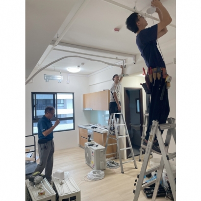 空調工程/水電燈具及消防灑水頭改短/家具/窗簾/浴櫃